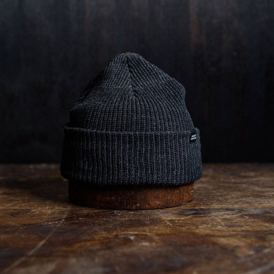 Wool Watch Cap - Obsidian