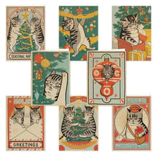 Christmas Cats Card Set of 8