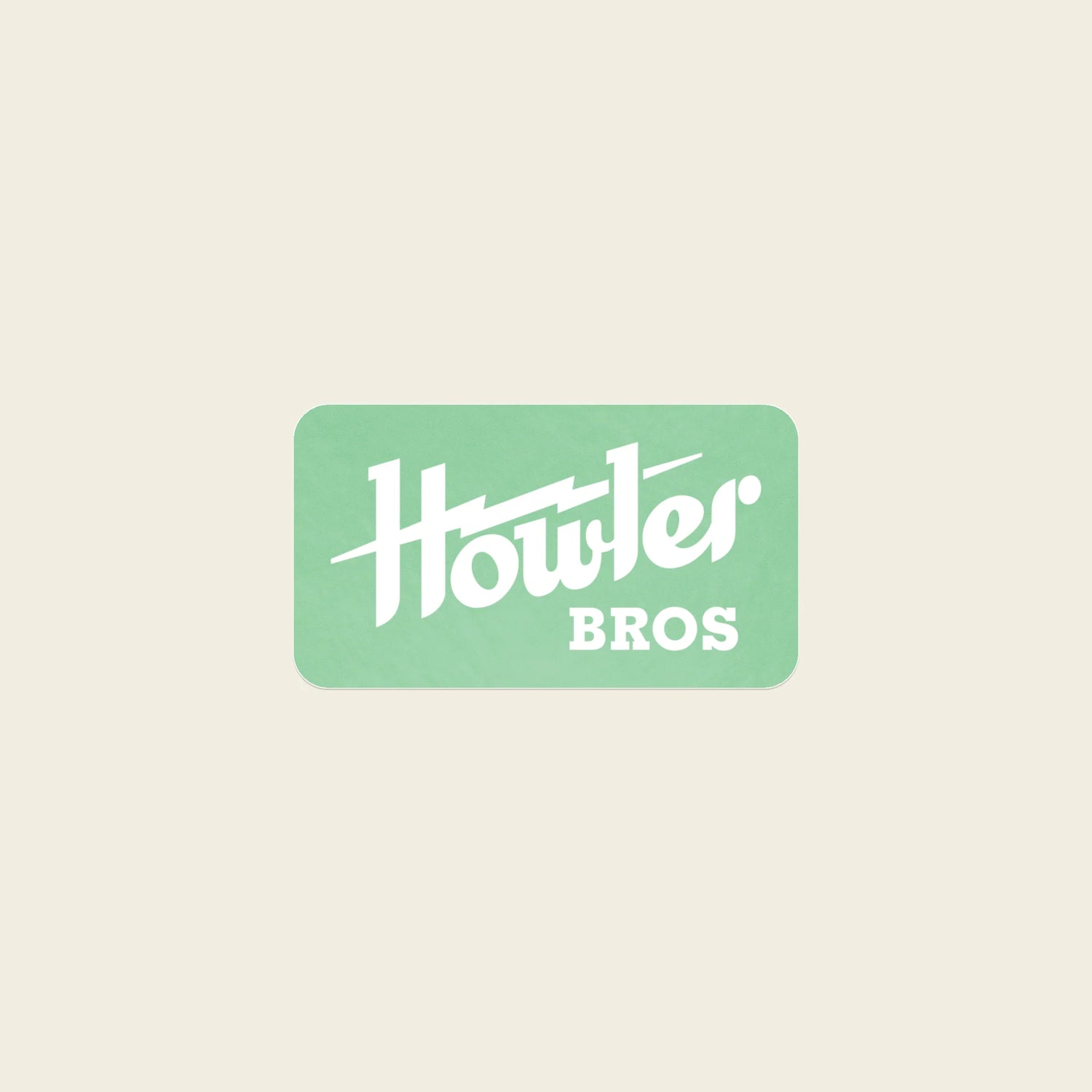 Green logo with 'Howler Bros' text on a beige background