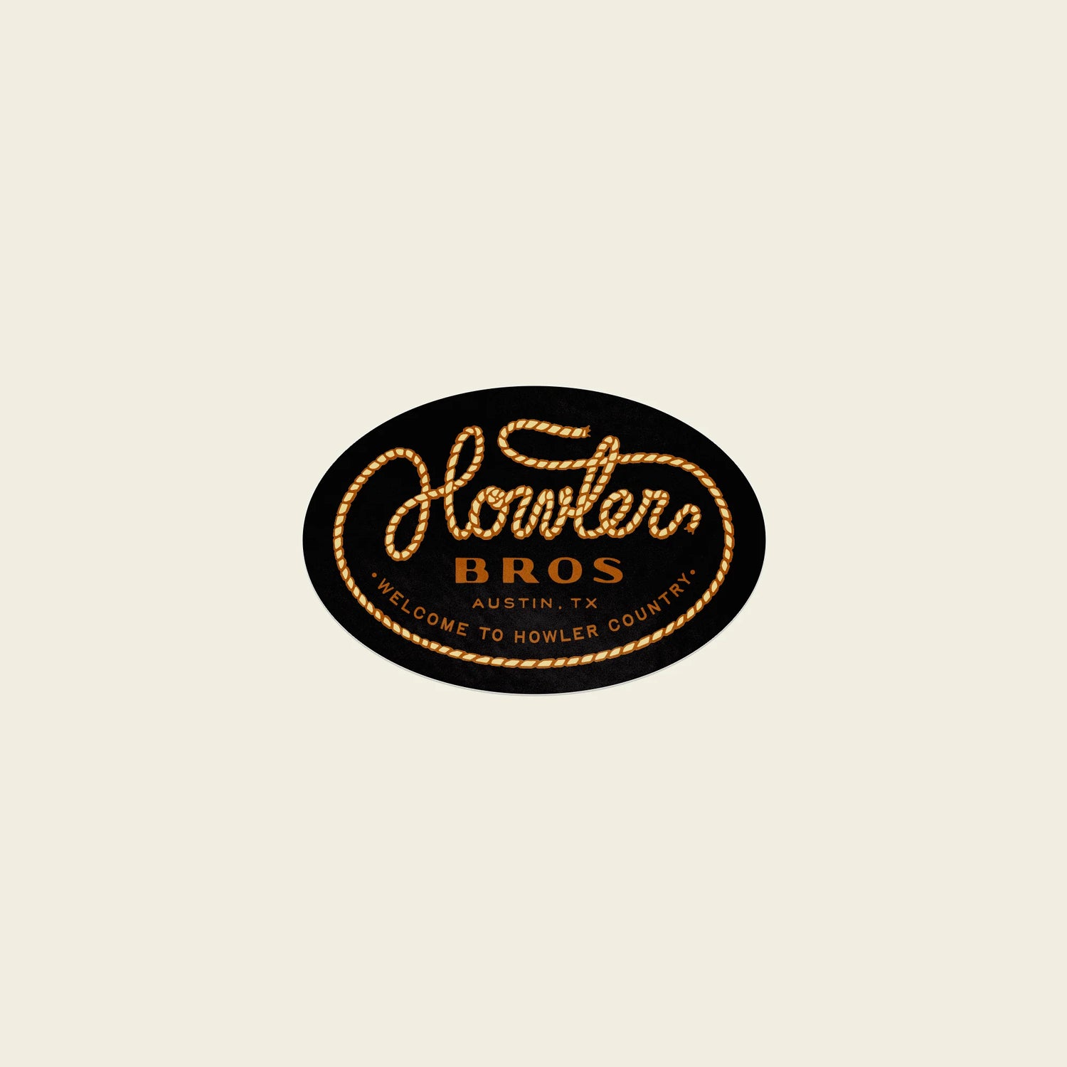Howler Bros logo with gold text on a black background