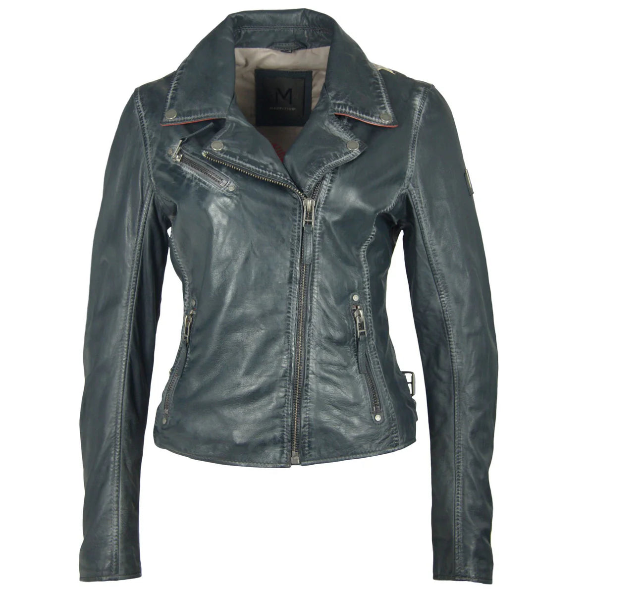 Christy Star Leather Jacket Regular Fit