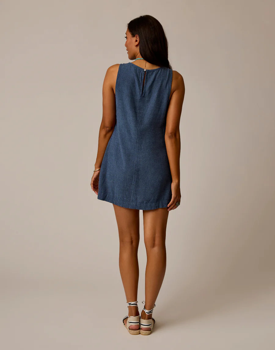 Scottie Linen Dress - Captain Chambray