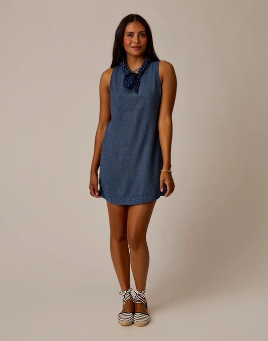 Scottie Linen Dress - Captain Chambray