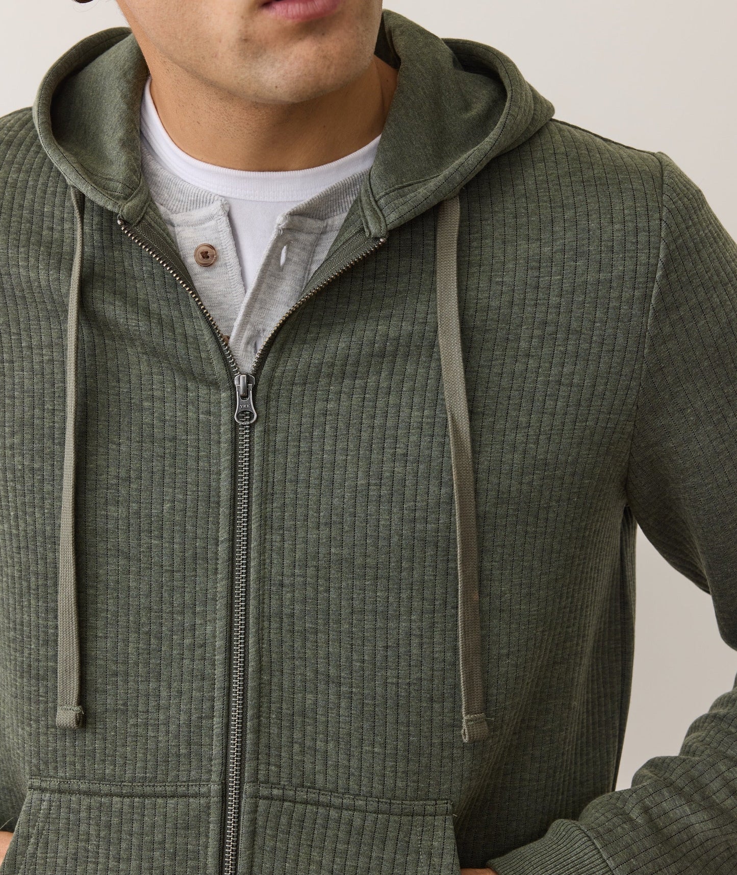 Corbet Quilted Full Zip Hoodie