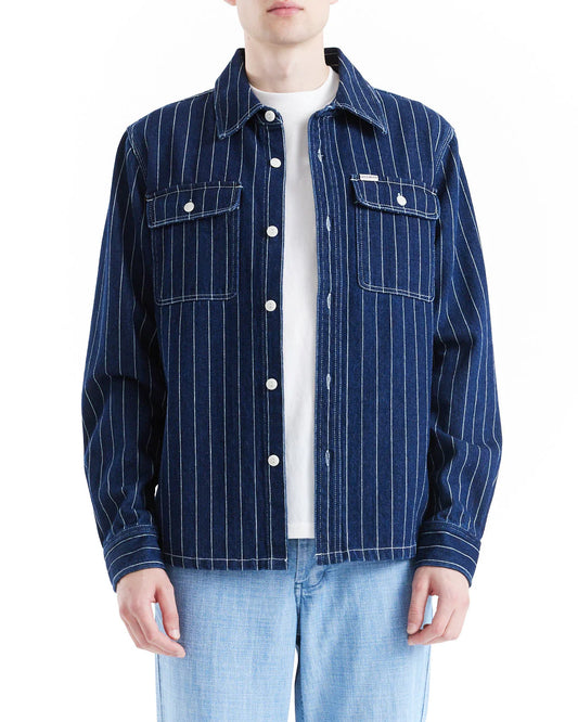 Vacay Stripe Denim Shirt