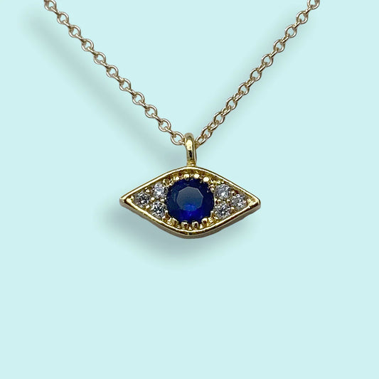 Vermeil Evil Eye Necklace