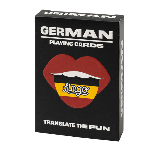 German language travel playing cards