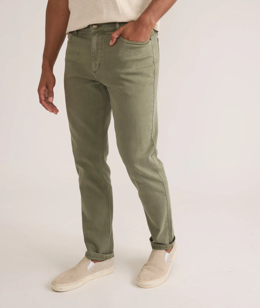 5 Pocket Athletic Fit Twill Pant
