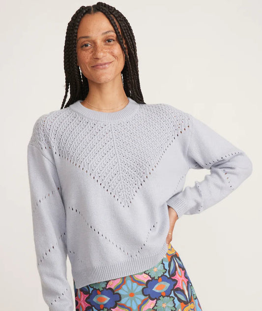 Olivia Crewneck Sweater in Slate