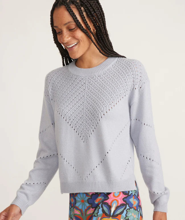 Olivia Crewneck Sweater in Slate