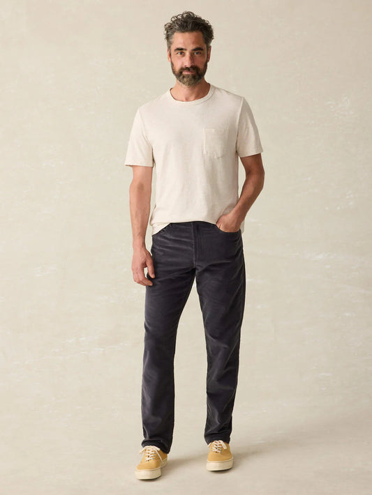 Stretch Terry Corduroy 5-Pocket Pant