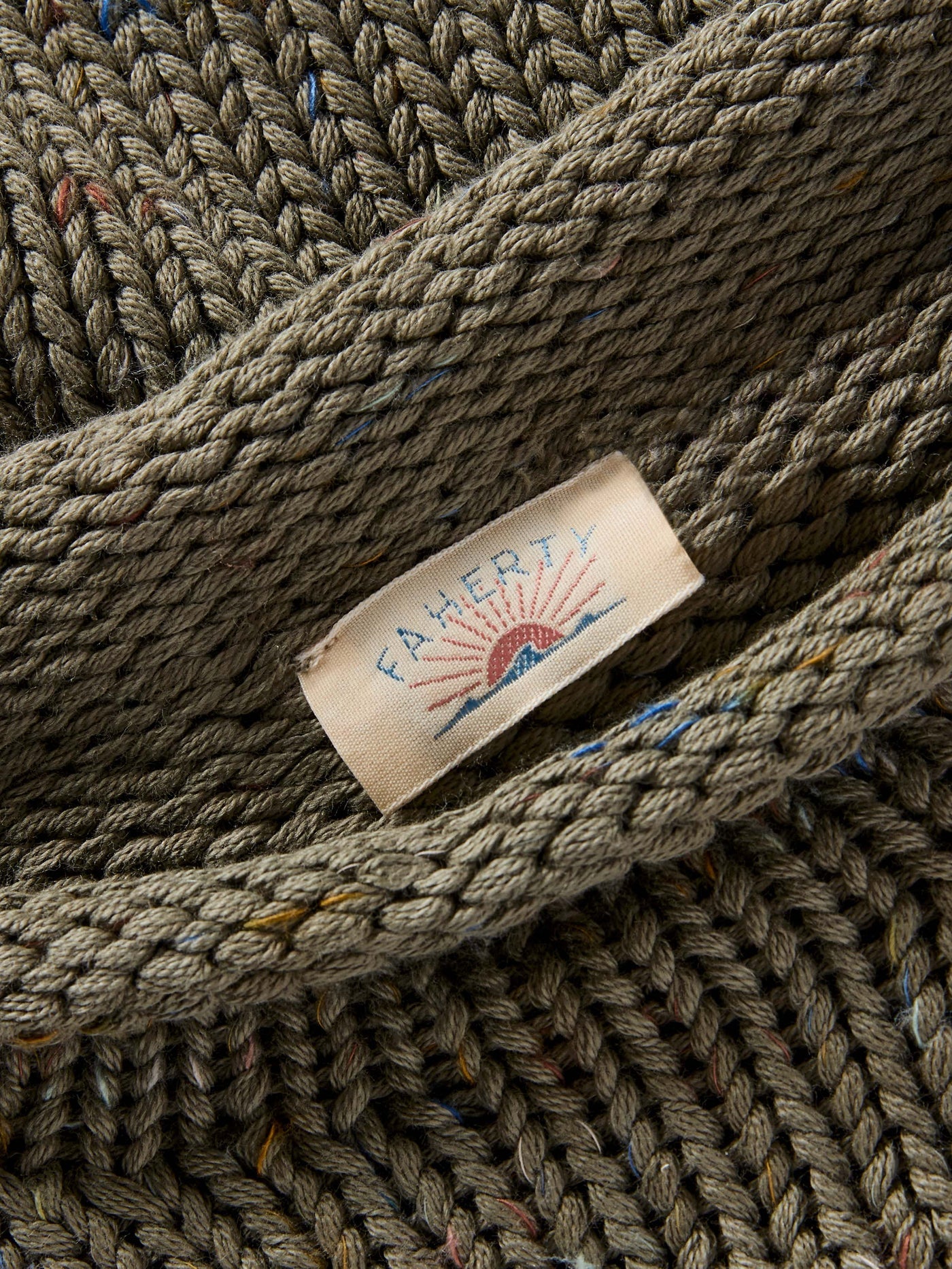 Sunwashed Cotton Roll Neck Sweater