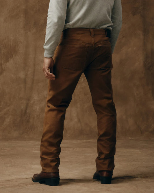 Dry Tin Cloth 5 Pocket Pants in Whiskey