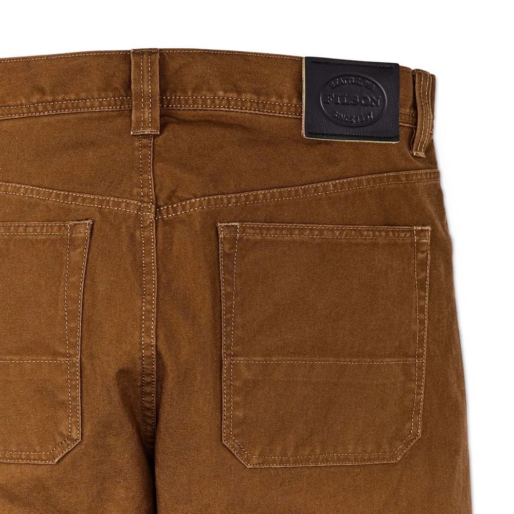 Dry Tin Cloth 5 Pocket Pants in Whiskey