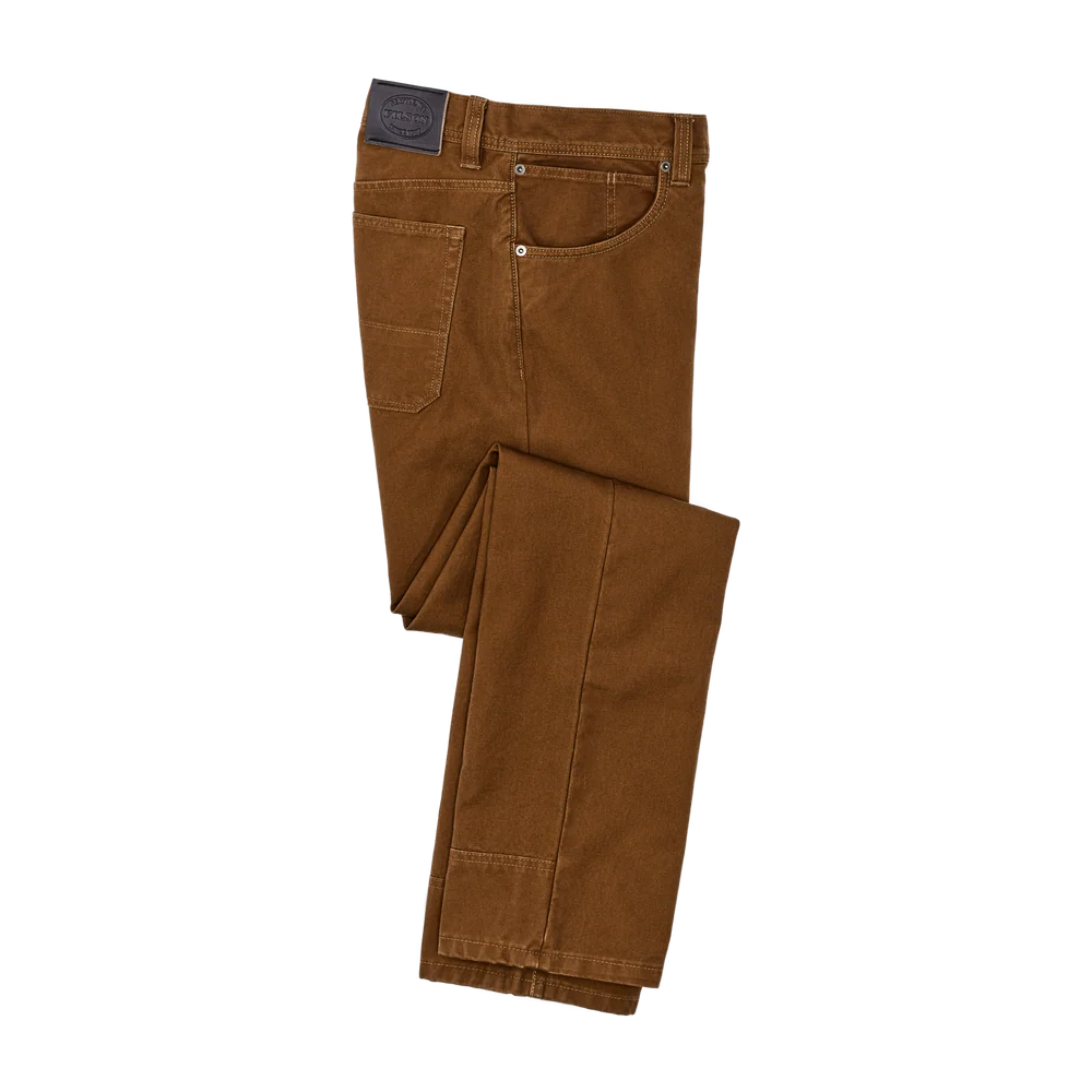 Dry Tin Cloth 5 Pocket Pants in Whiskey