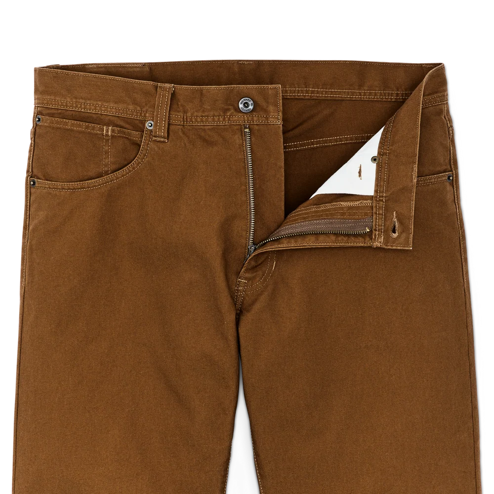 Dry Tin Cloth 5 Pocket Pants in Whiskey