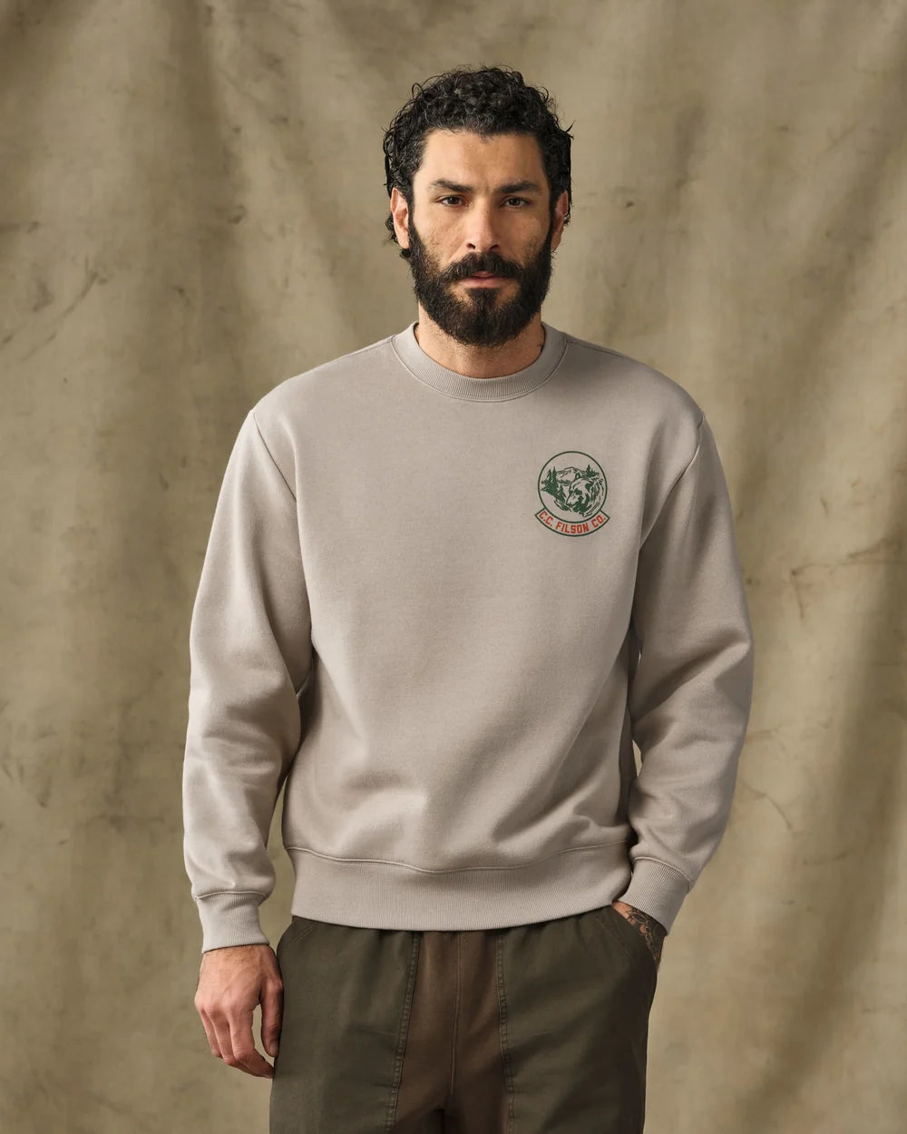 Bear Graphic Crewneck Sweatshirt