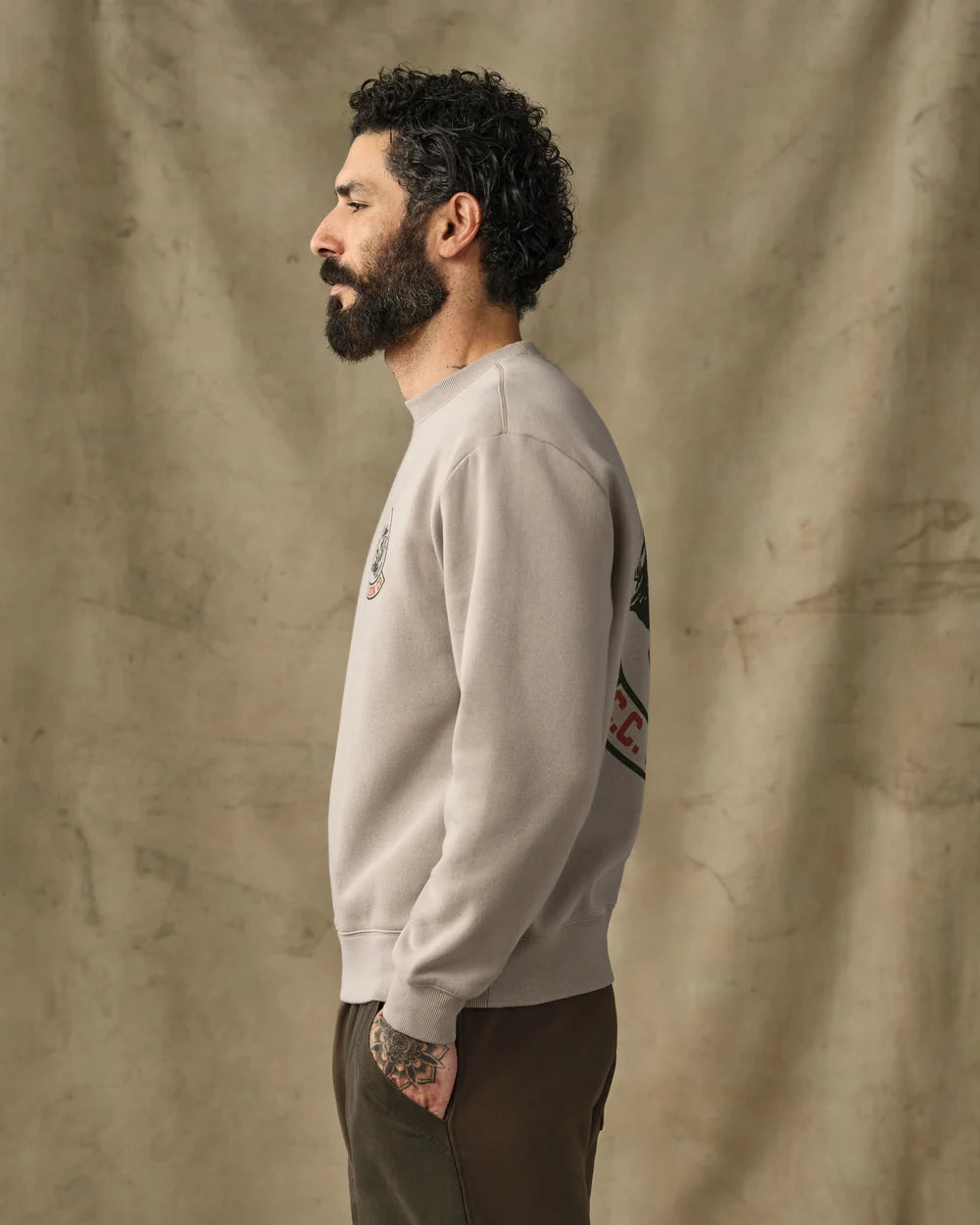 Bear Graphic Crewneck Sweatshirt