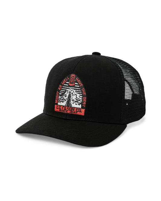 Forestry Graphic Logger Mesh Cap in Faded Black