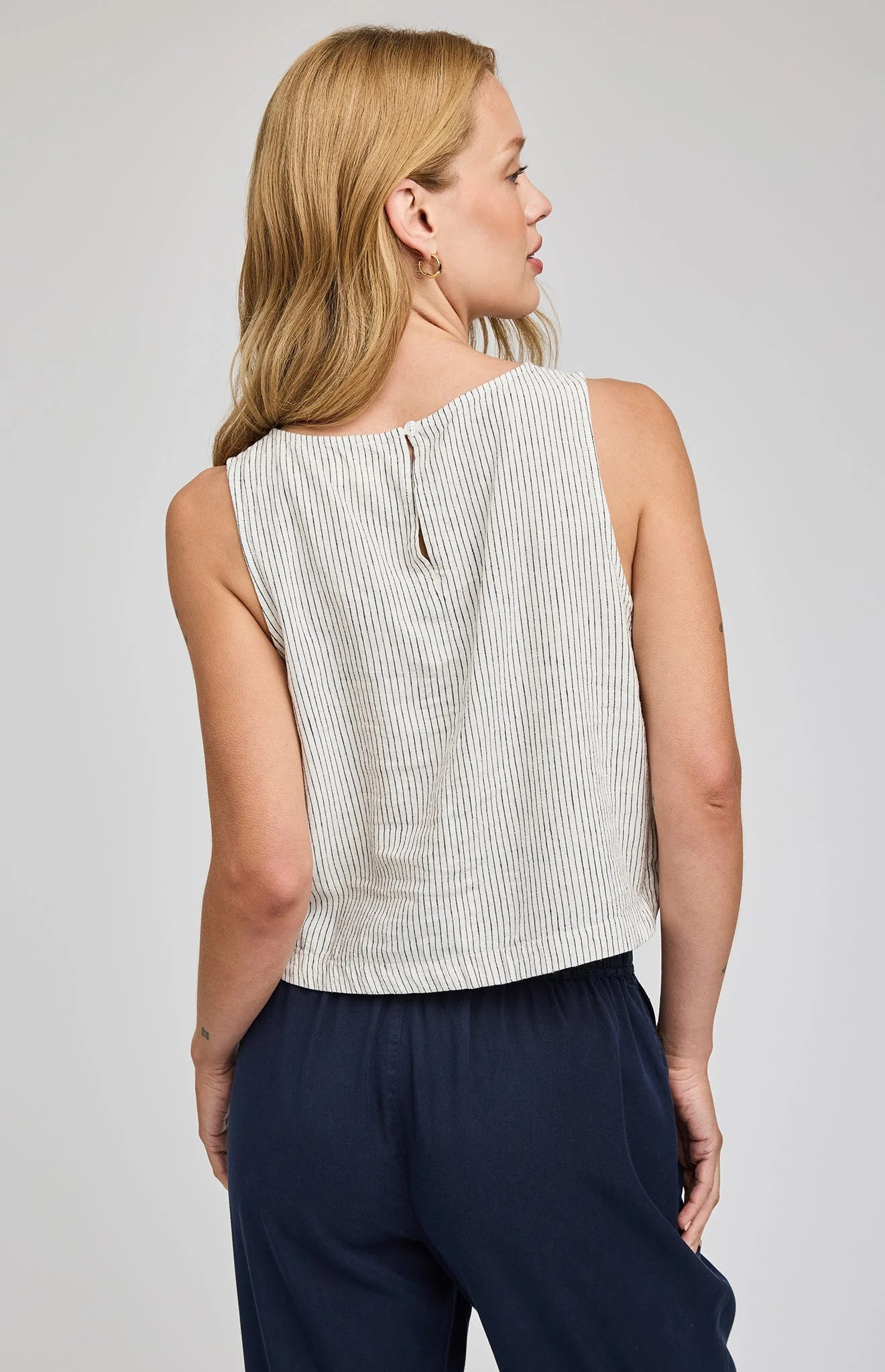 Leanna Linen Sleeveless Top