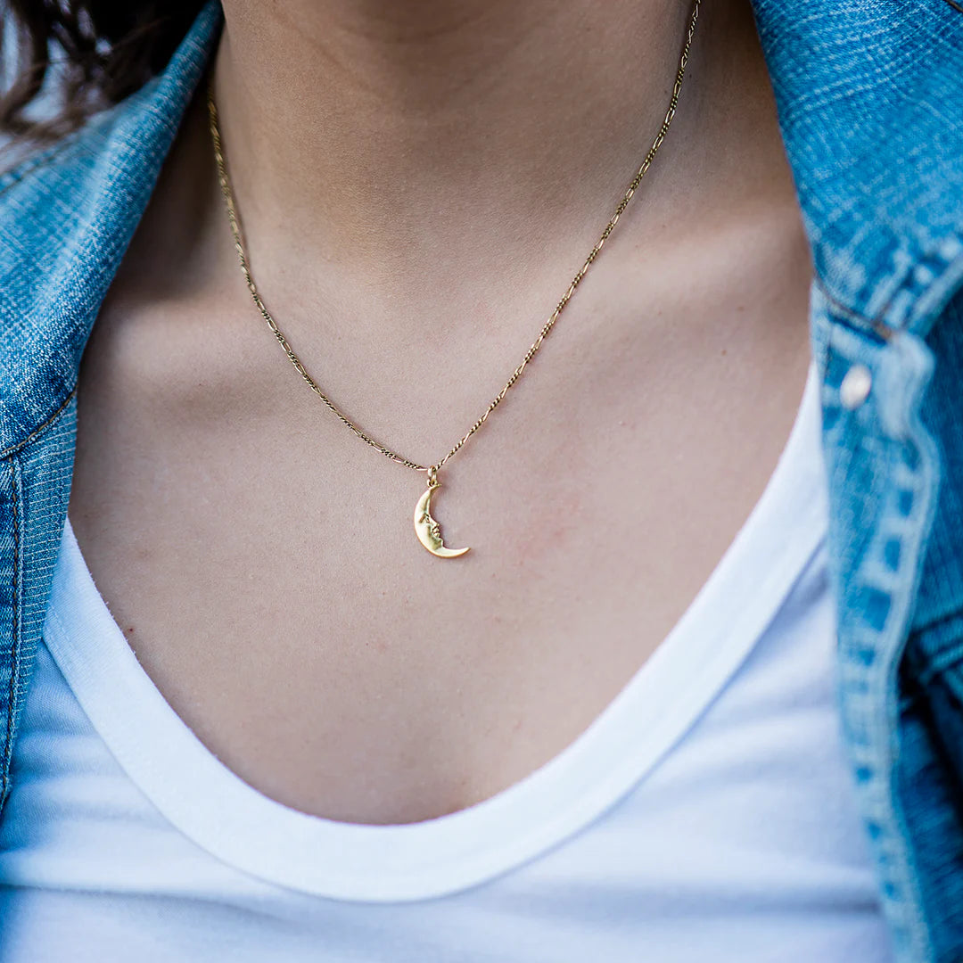 Man in the Moon Necklace