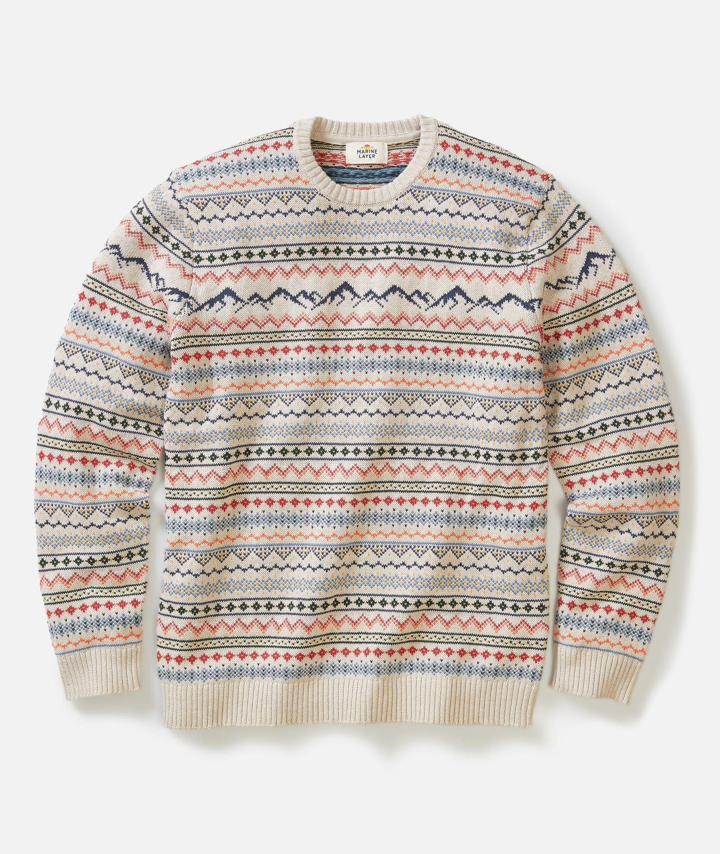 California Fair Isle Crew Sweater