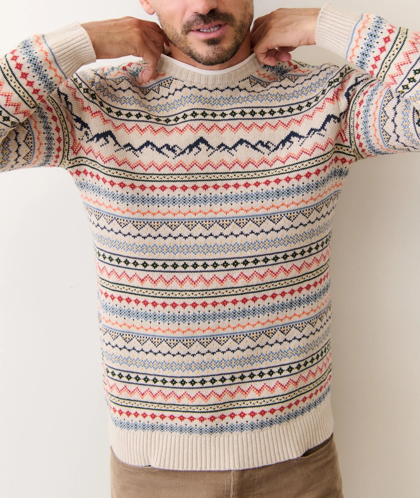California Fair Isle Crew Sweater