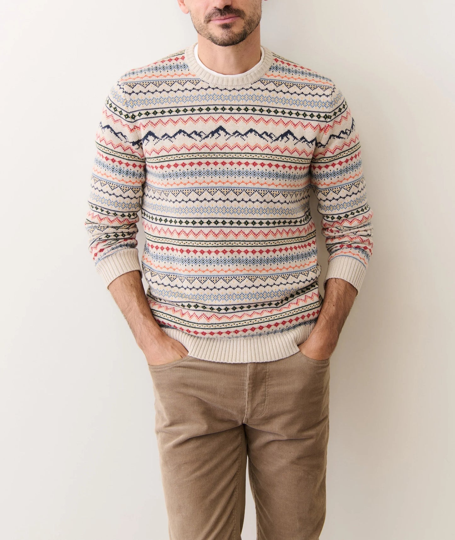 California Fair Isle Crew Sweater