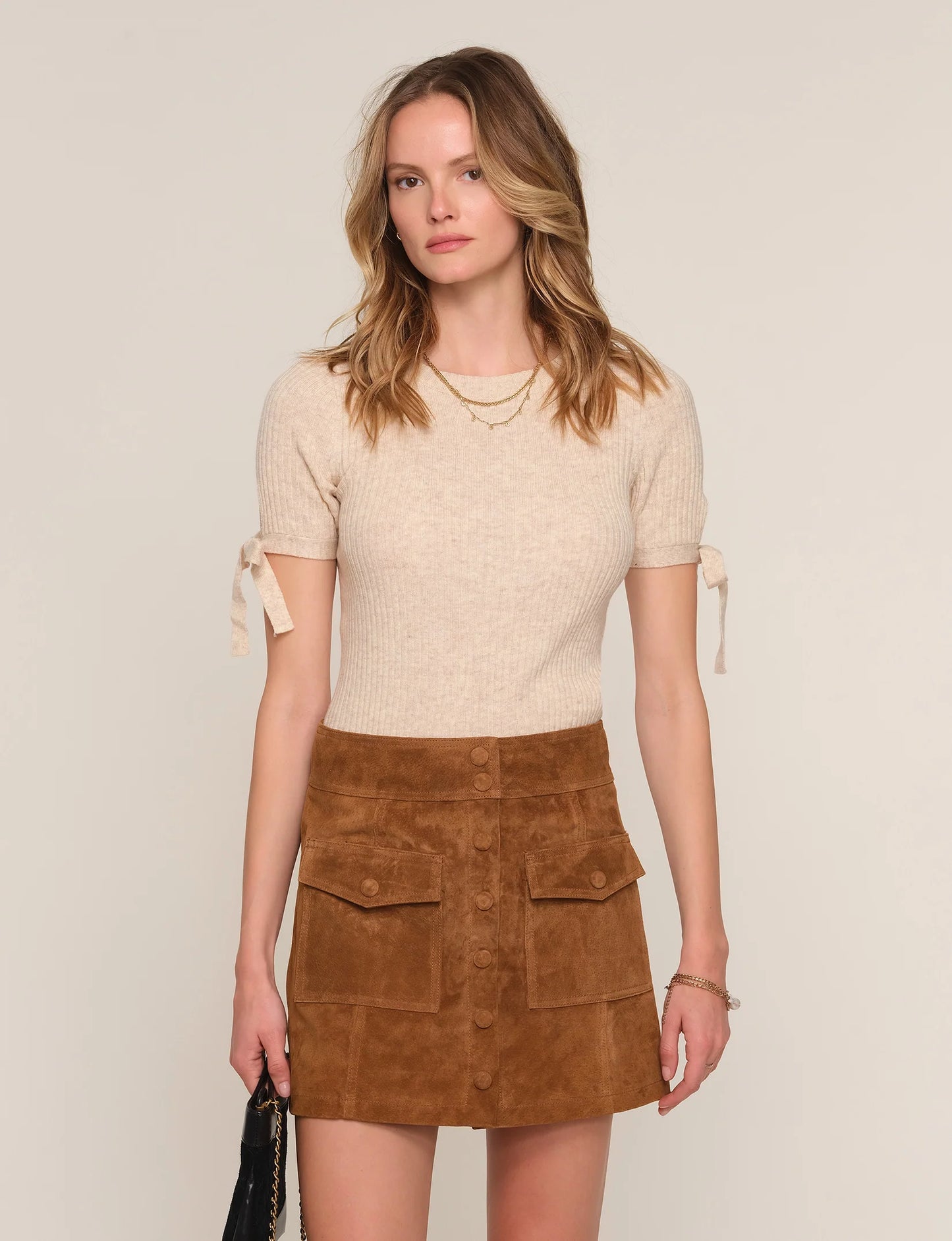 Jina Suede Skirt
