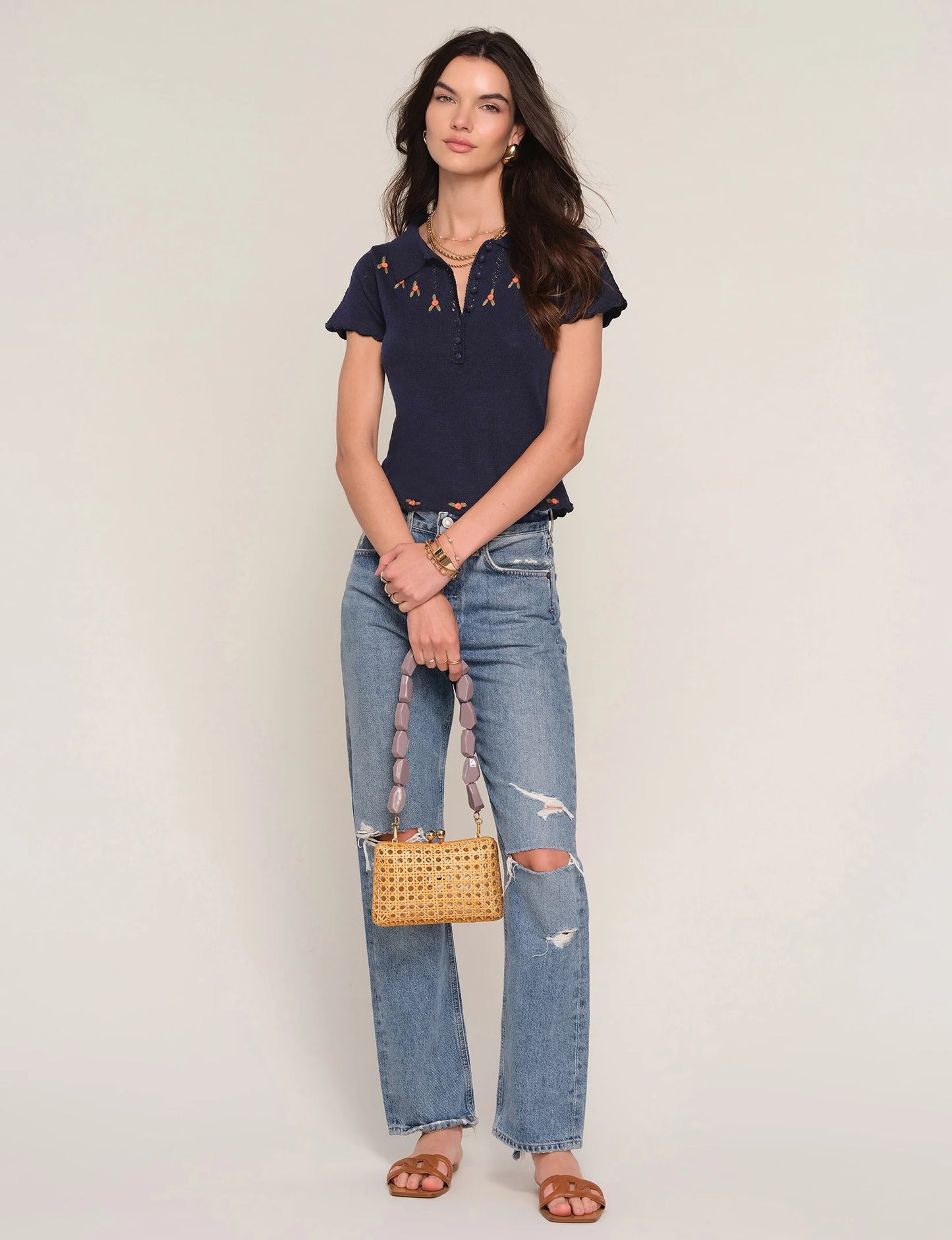 Galette Polo Top
