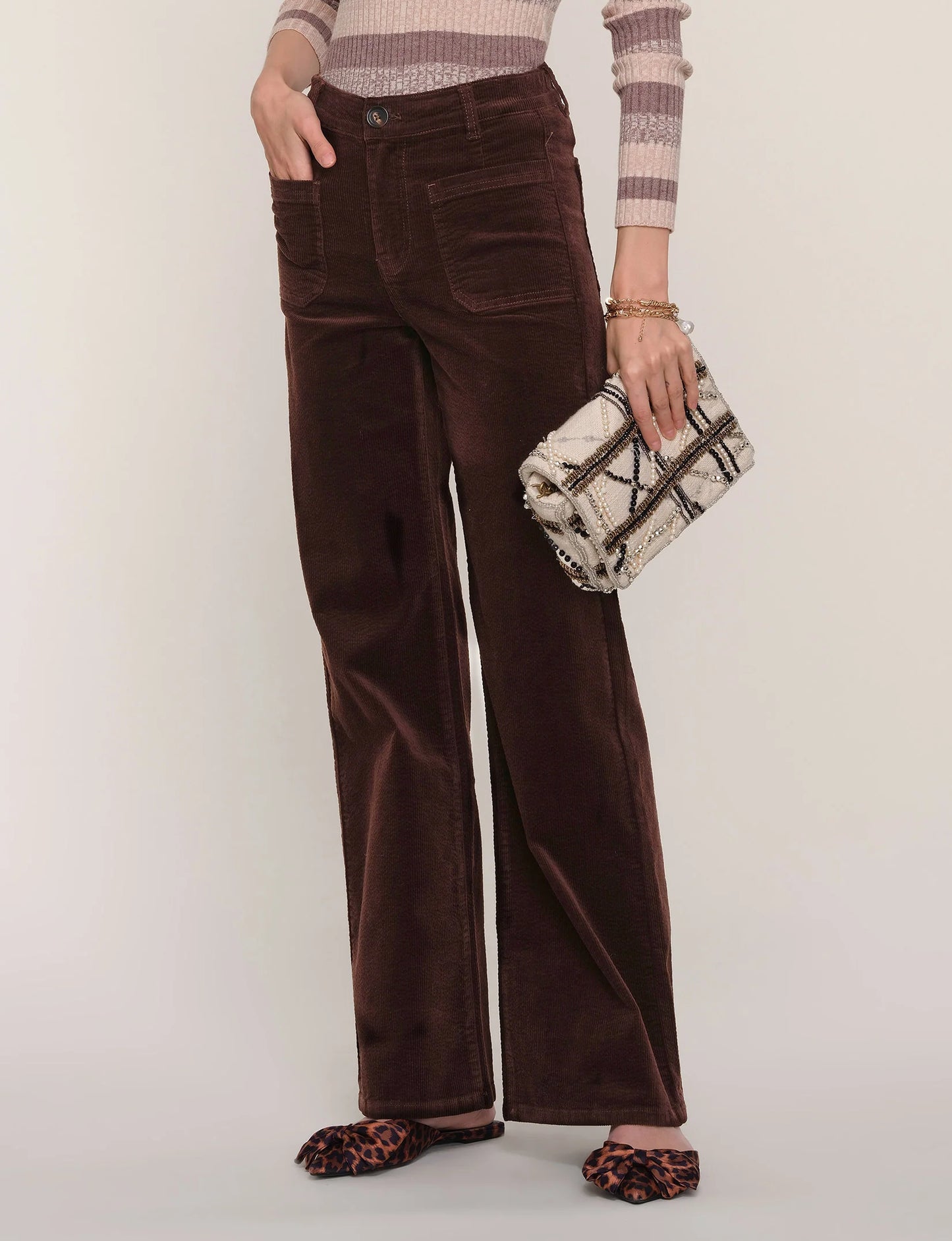 Mila Patch Pocket Corduroy Pant