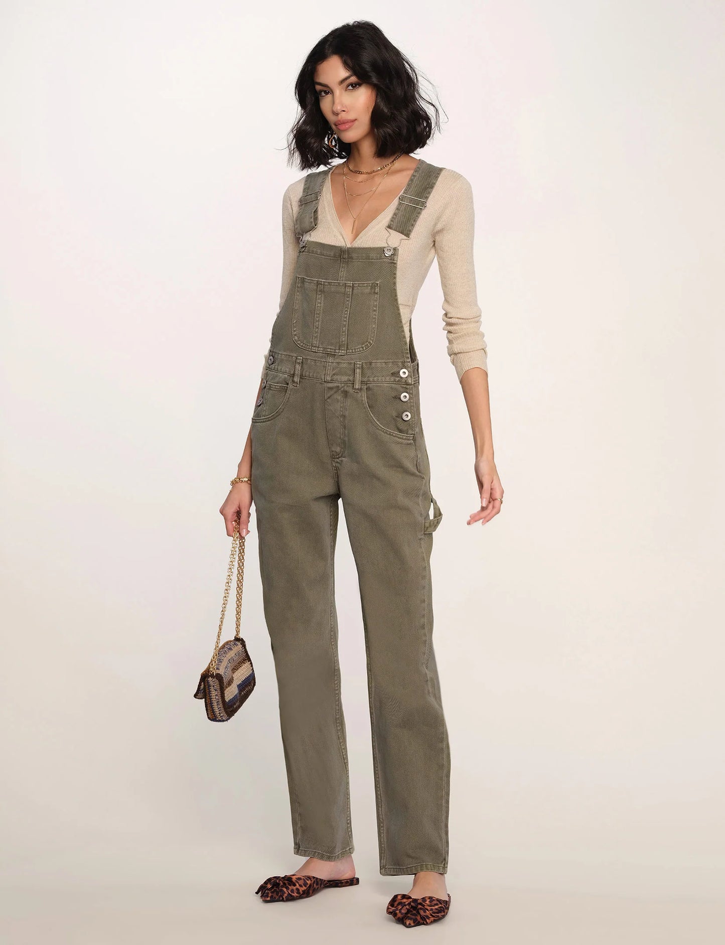 Santal Overalls | Army Green