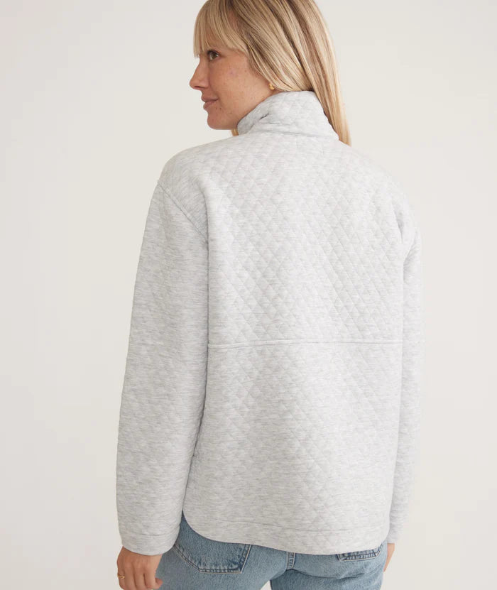Corbet Quilted Funnel Neck Pullover