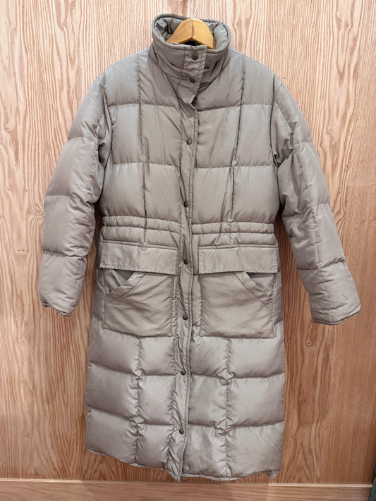 Vtg Eddie Bauer Tan Down Long Puffer
