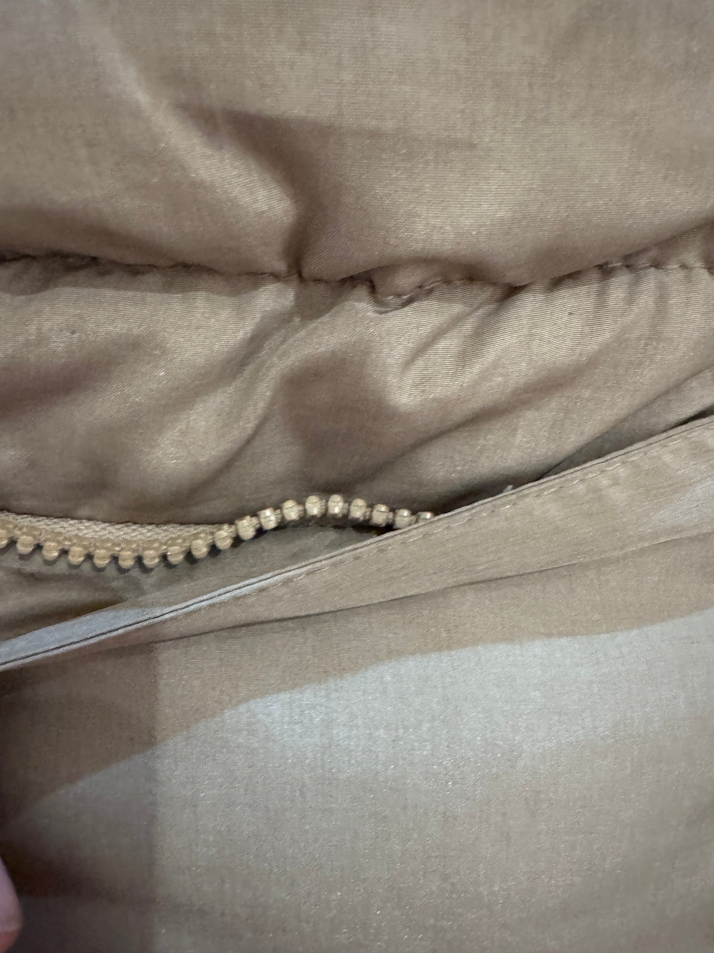 Vtg Eddie Bauer Tan Down Long Puffer