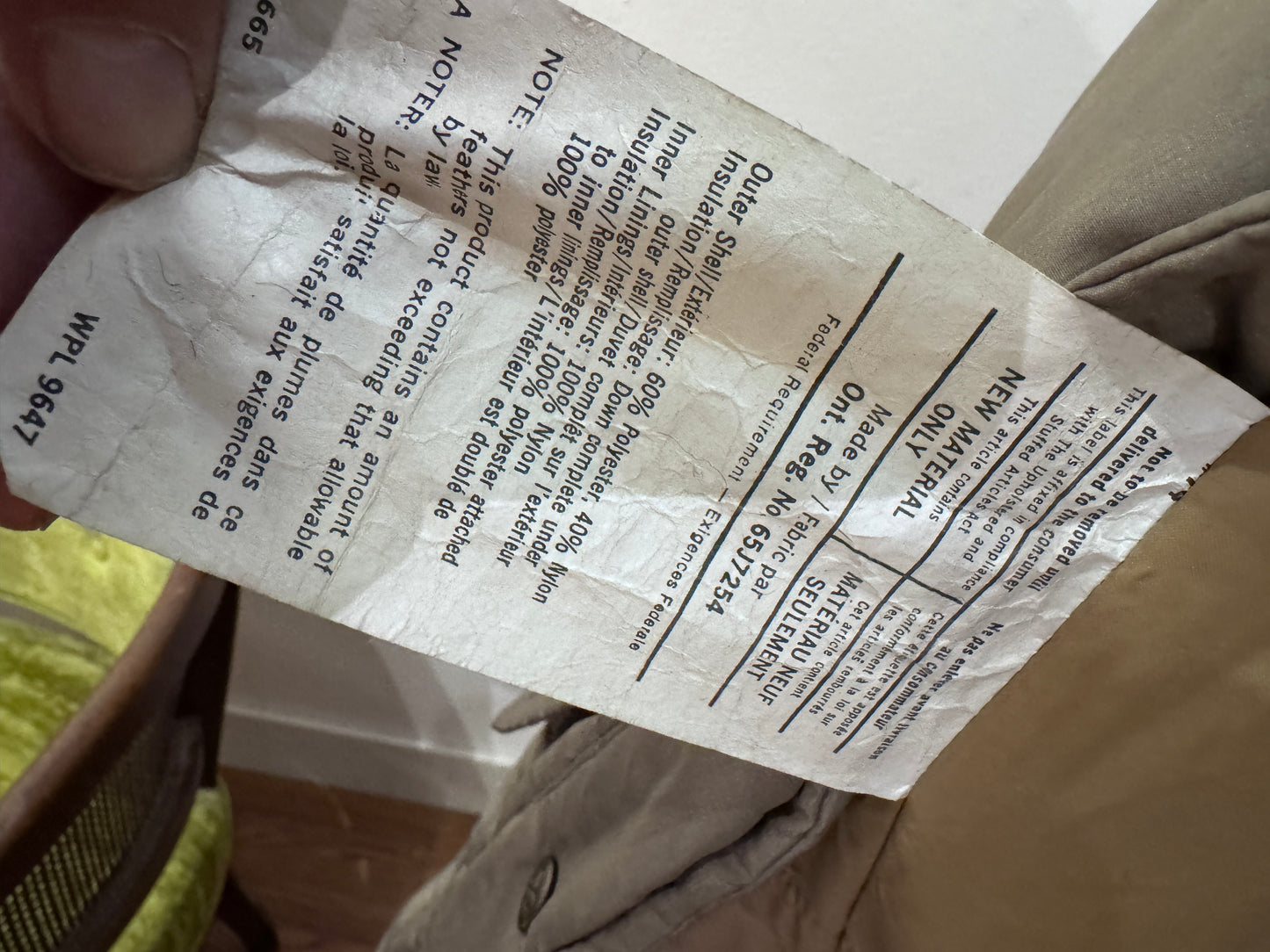 Vtg Eddie Bauer Tan Down Long Puffer