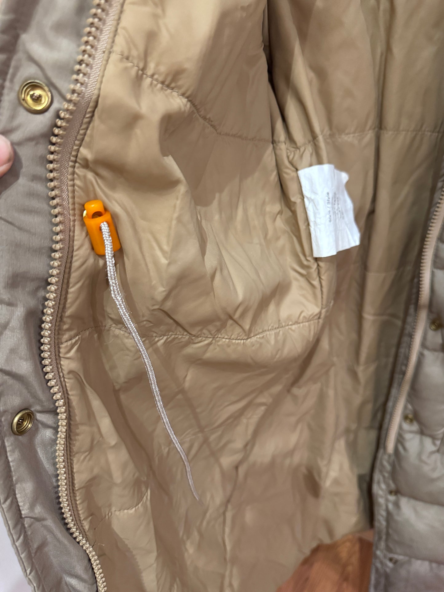 Vtg Eddie Bauer Tan Down Long Puffer