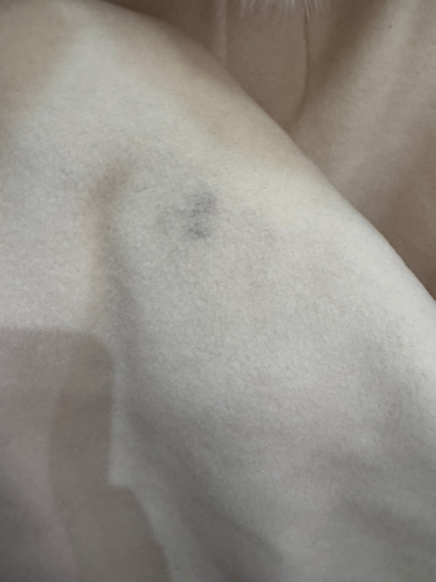 Vtg Wool Cream Mink Collar Coat