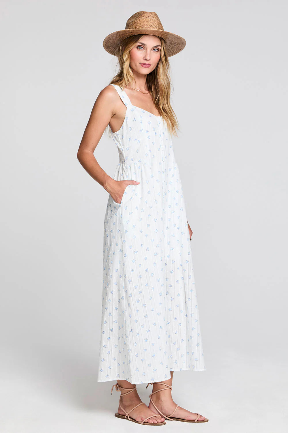 Kymber Capri Blue Midi Dress MST Goods Kymber Capri Blue Midi Dress MST Goods