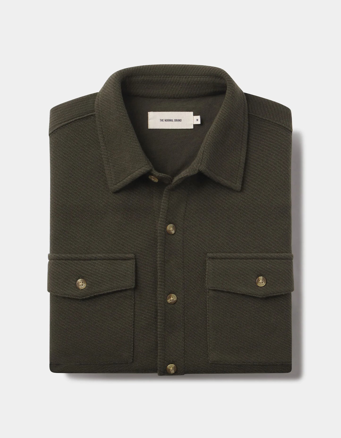 Looped Terry Button Up