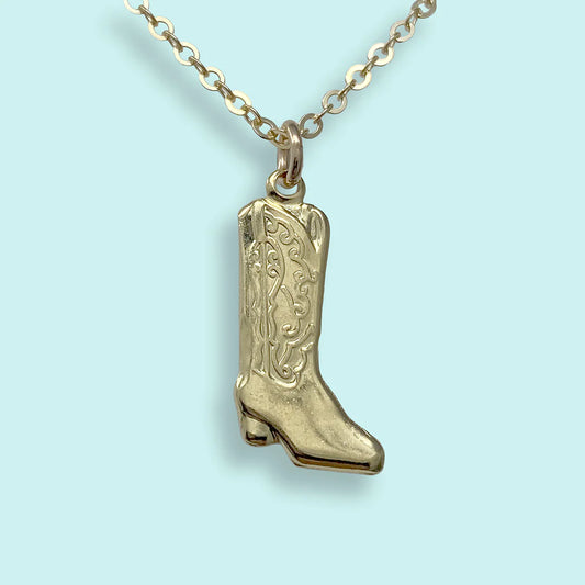 Cowgirl/Cowboy Boot Necklace