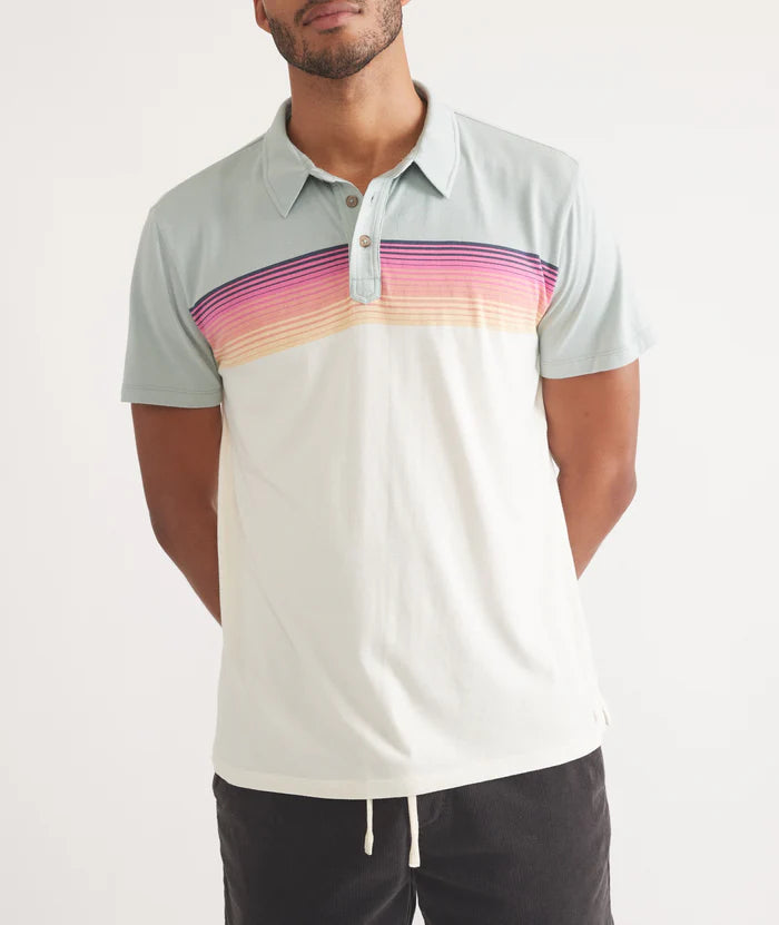 Textured Stripe Polo