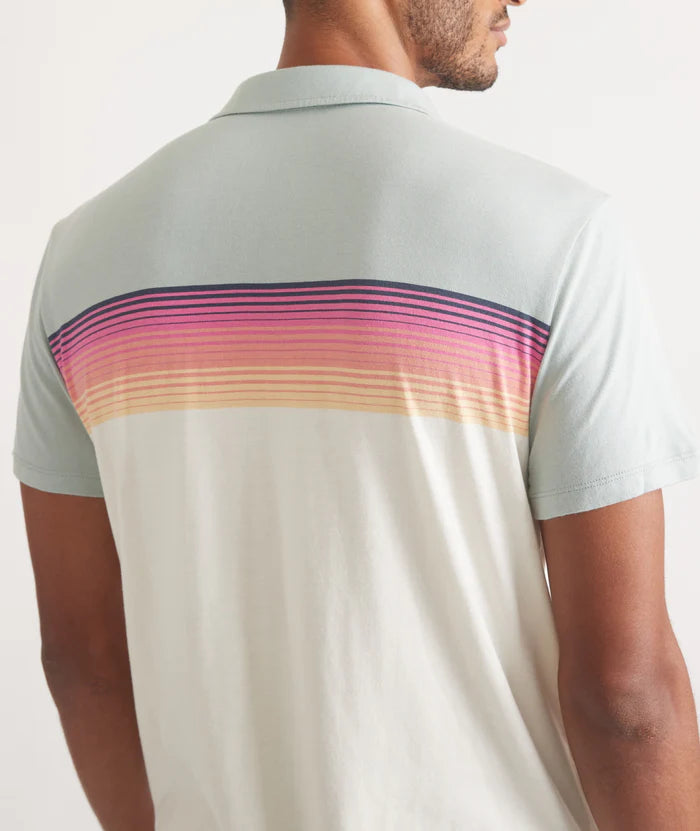 Textured Stripe Polo