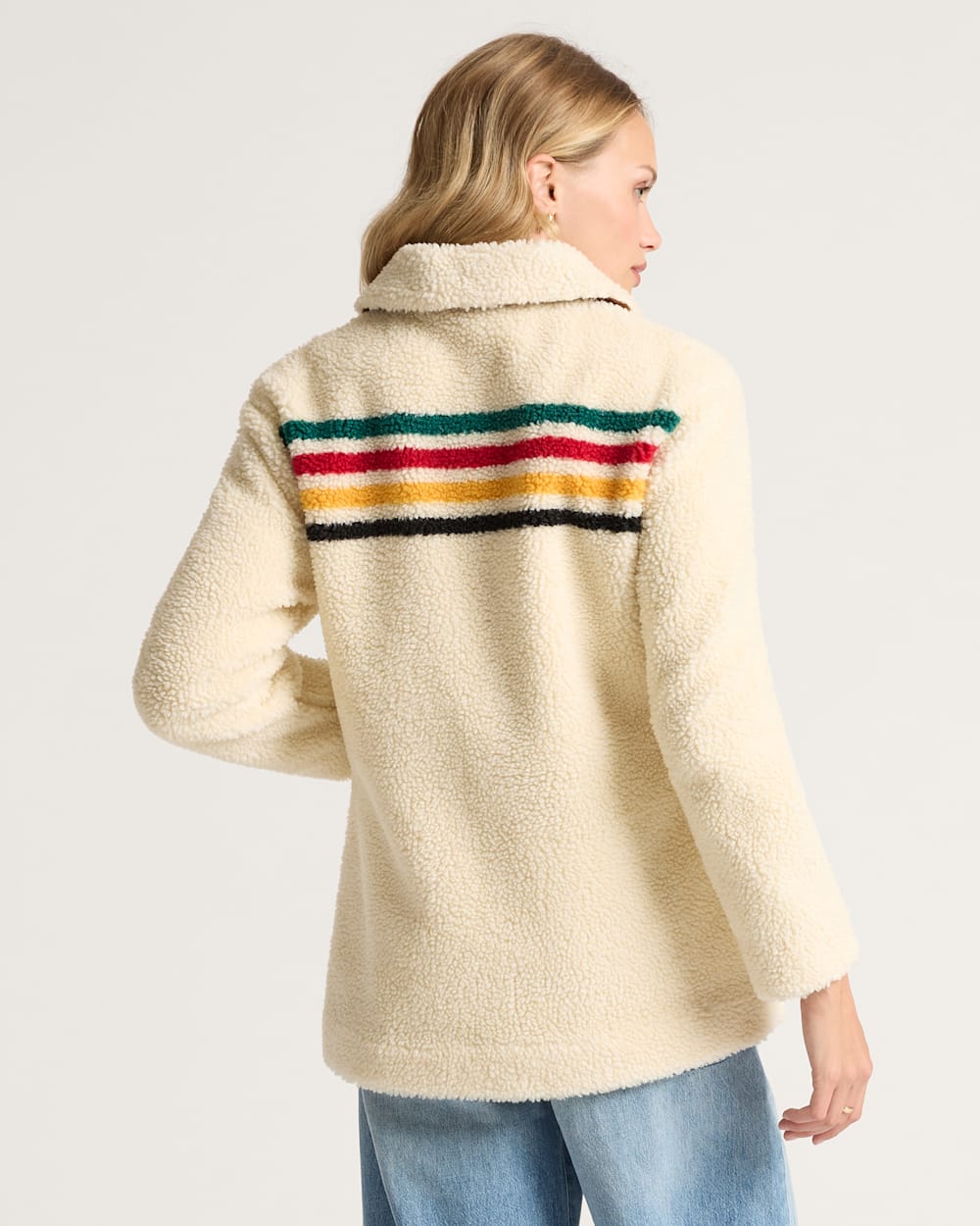 Pendleton Glacier Sunset Fleece Jacket in Glacier Ivory