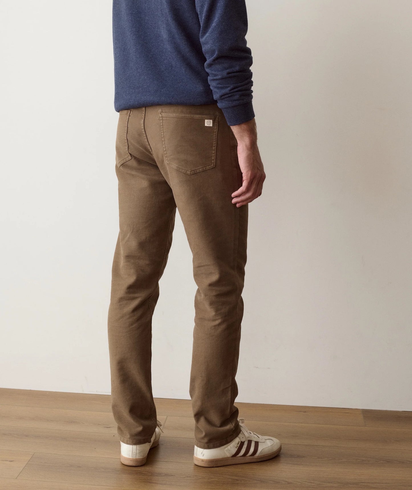 5 Pocket Flex Terry Slim Straight Pant in Daisy Brown