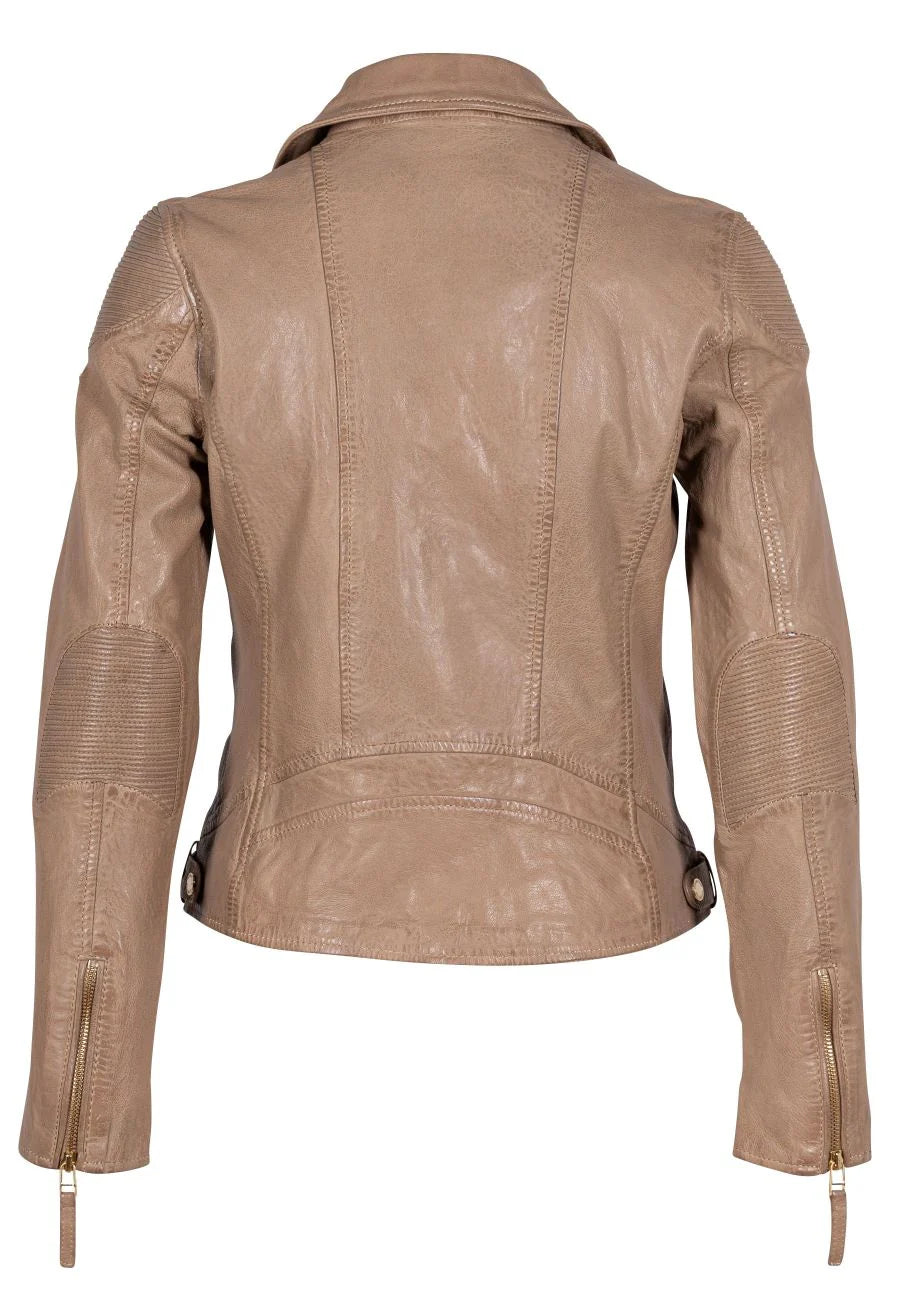 Raizel Women's Leather Jacket Toffee