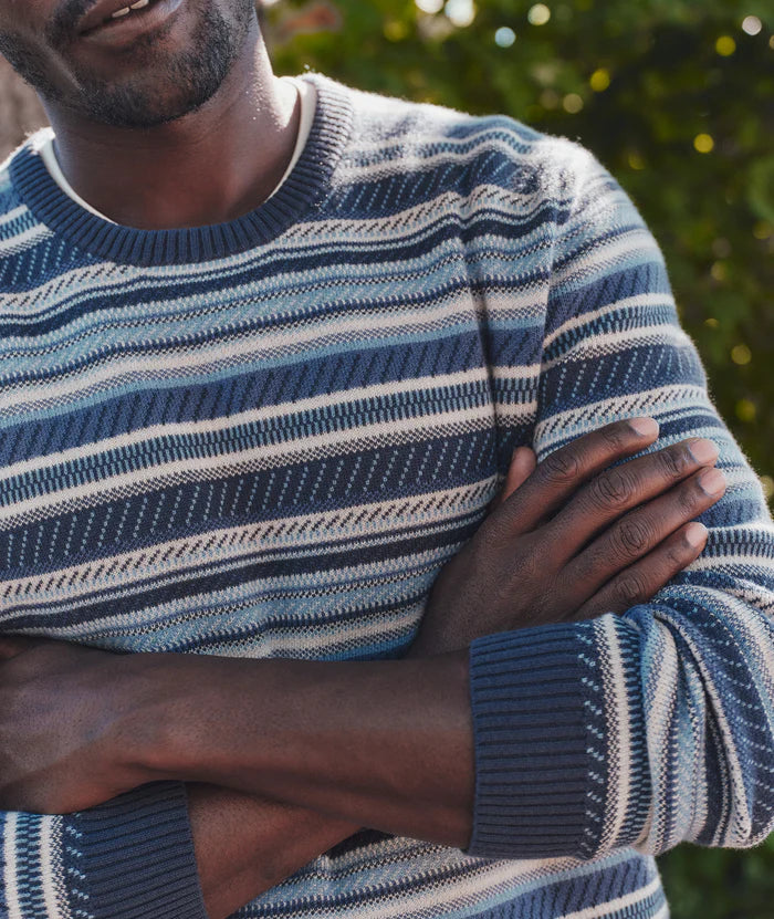 Reed Jacquard Crew Sweater