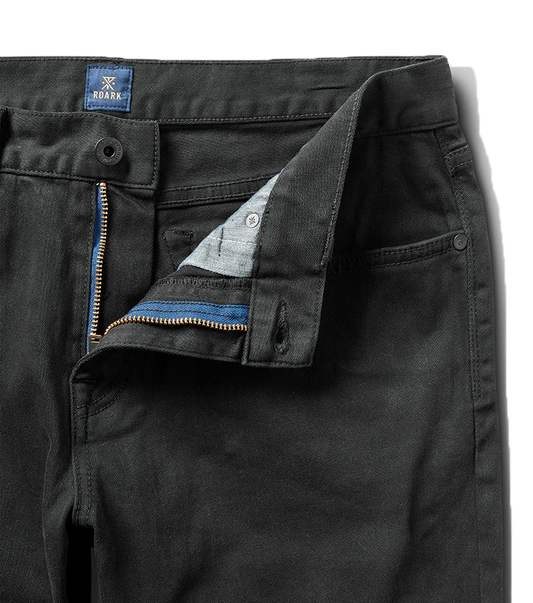 Roark HWY 128 Straight Fit Broken Twill Jeans - Black