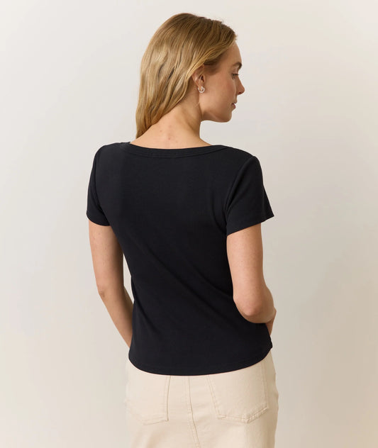 Lexi Rib Sun-In Scoop Tee