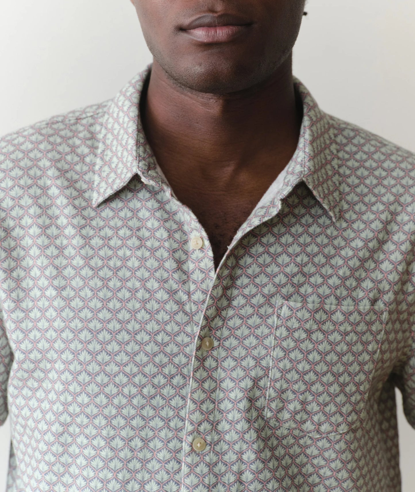 Stretch Selvedge Short Sleeve Shirt